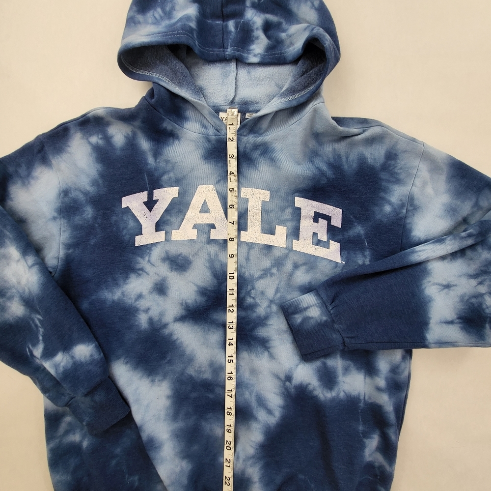 Yale University Womens Hoodie, Blue TieDye Size Med - Picture 3 of 7